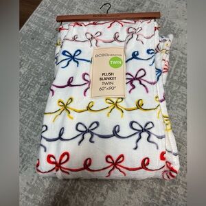 BCBG Bow Twin Blanket